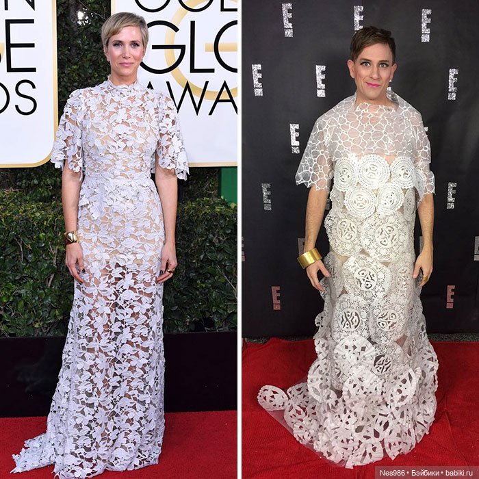 Ничего не выбрасываем! Как сделать вечернее платье из мишуры и мусорного пакета