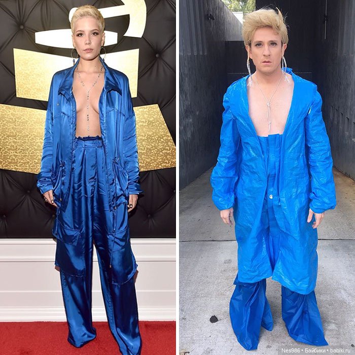 Ничего не выбрасываем! Как сделать вечернее платье из мишуры и мусорного пакета (фото 4)