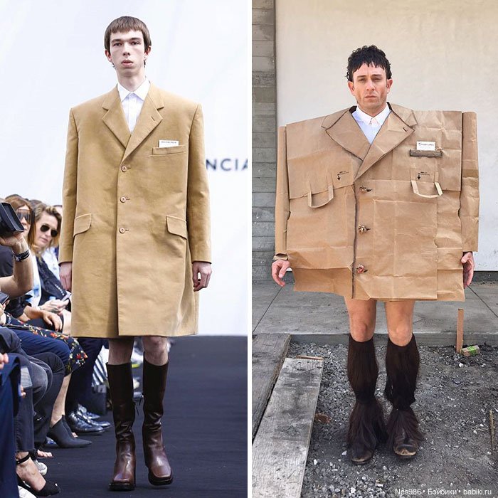 Ничего не выбрасываем! Как сделать вечернее платье из мишуры и мусорного пакета