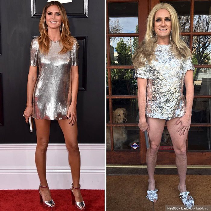 Ничего не выбрасываем! Как сделать вечернее платье из мишуры и мусорного пакета