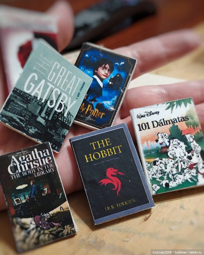 Книг много не бывает — Кукольная миниатюра своими руками: еда