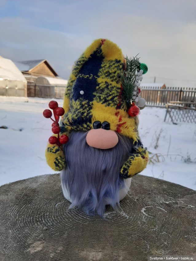 Скандинавский гном — Текстильные игрушки и примитивы: кофейные (фото 3)