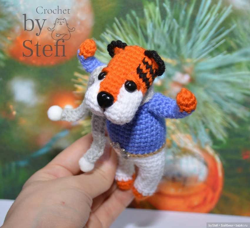 Тигрик Семён Семёным. С элементами жаккарда. Символ 2022 (фото 4)