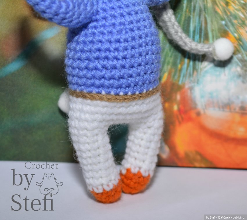 Тигрик Семён Семёным. С элементами жаккарда. Символ 2022 (фото 3)