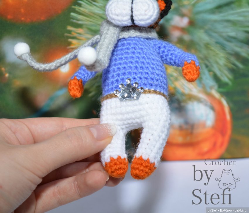 Тигрик Семён Семёным. С элементами жаккарда. Символ 2022 (фото 2)