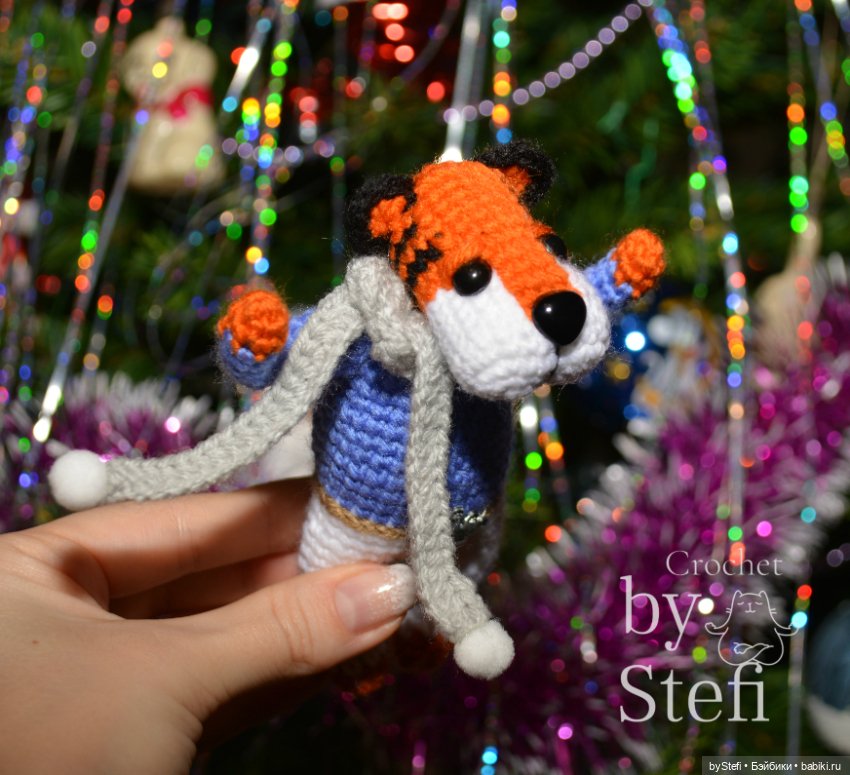 Тигрик Семён Семёным. С элементами жаккарда. Символ 2022 (фото 8)