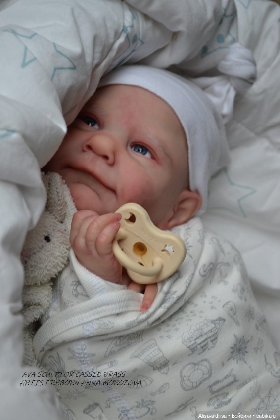 Ава - малыш в процессе возрождения. Кукла реборн Анна Морозовой