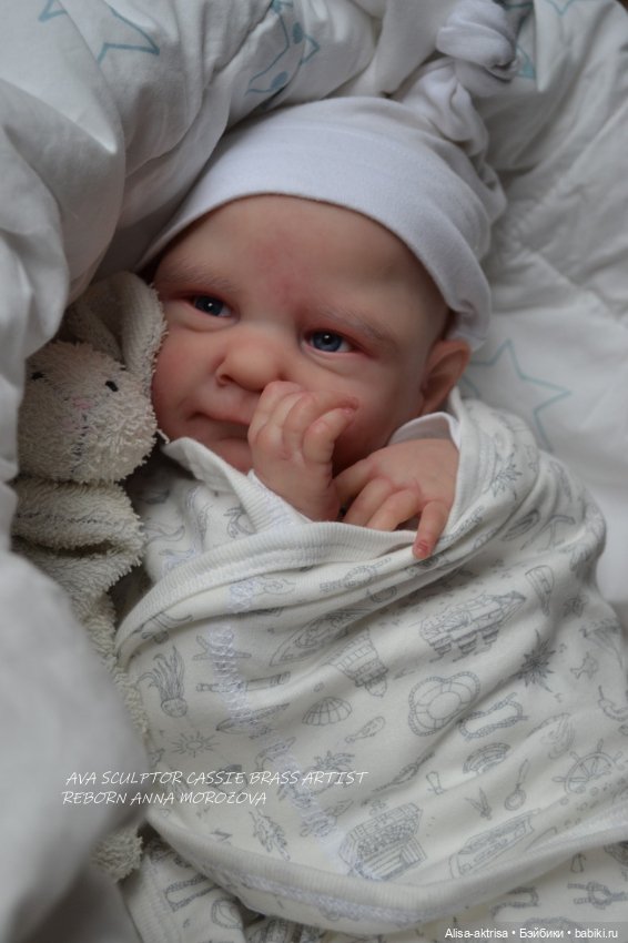 Ава - малыш в процессе возрождения. Кукла реборн Анна Морозовой