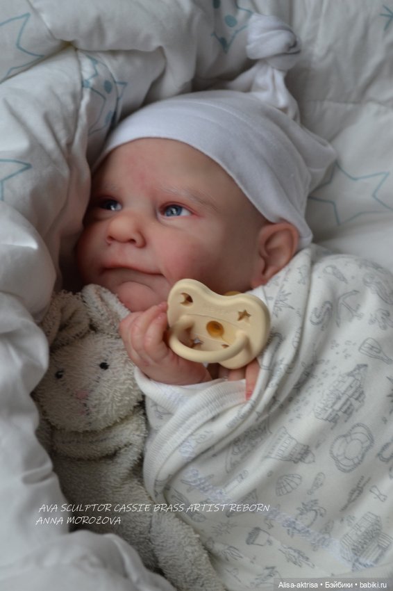 Ава - малыш в процессе возрождения. Кукла реборн Анна Морозовой