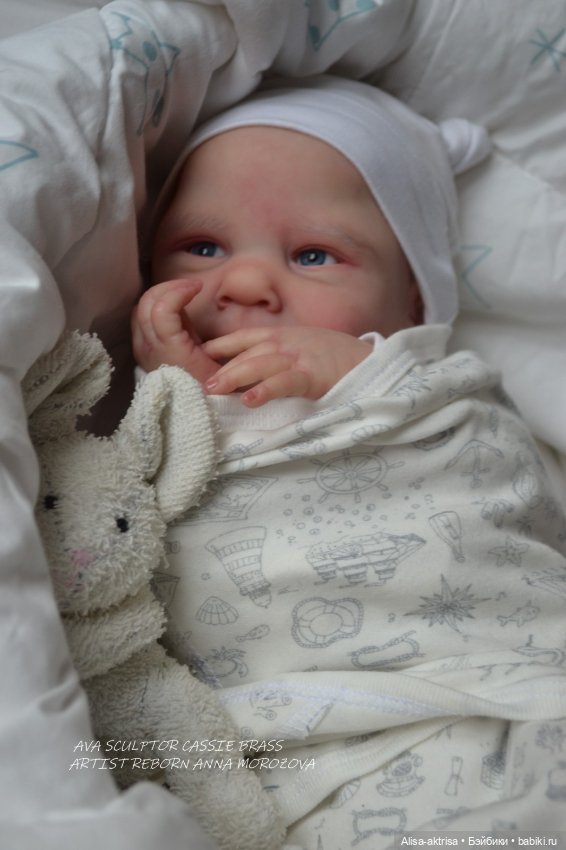 Ава - малыш в процессе возрождения. Кукла реборн Анна Морозовой