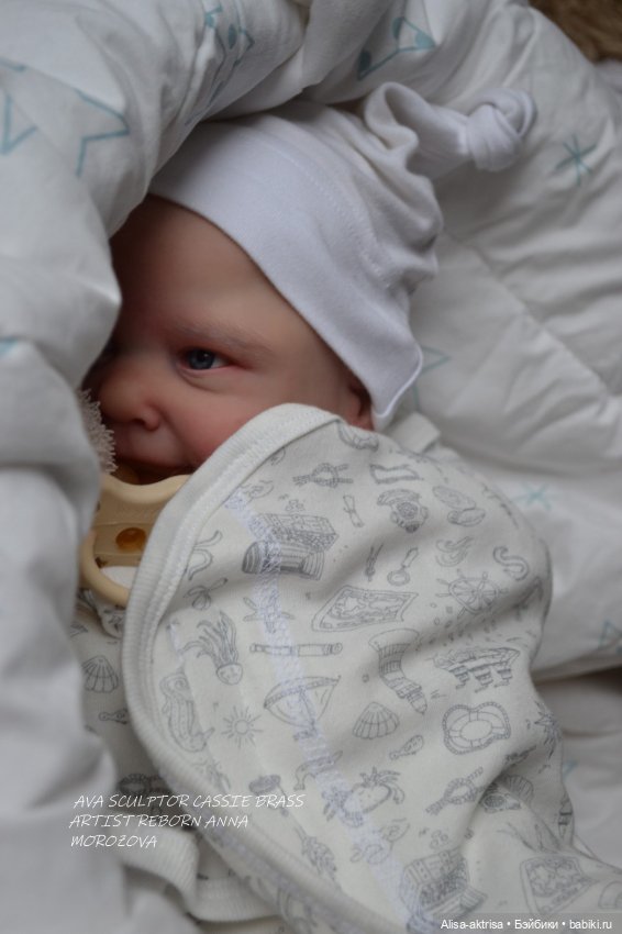 Ава - малыш в процессе возрождения. Кукла реборн Анна Морозовой