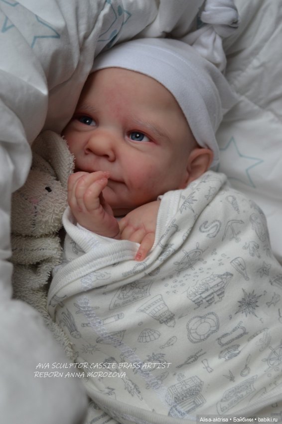 Ава - малыш в процессе возрождения. Кукла реборн Анна Морозовой