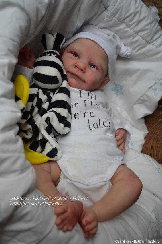 Ава - малыш в процессе возрождения. Кукла реборн Анна Морозовой