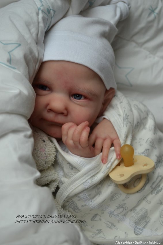 Ава - малыш в процессе возрождения. Кукла реборн Анна Морозовой