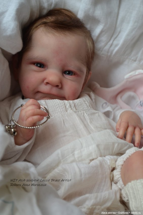 Малышка Ава в процессе работы. Кукла реборн Анны Морозовой (фото 2)