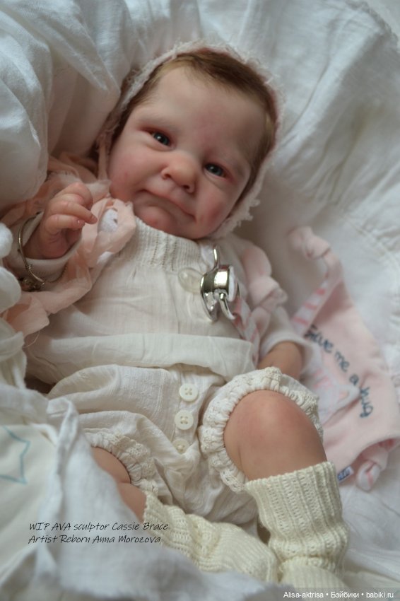Малышка Ава в процессе работы. Кукла реборн Анны Морозовой (фото 9)