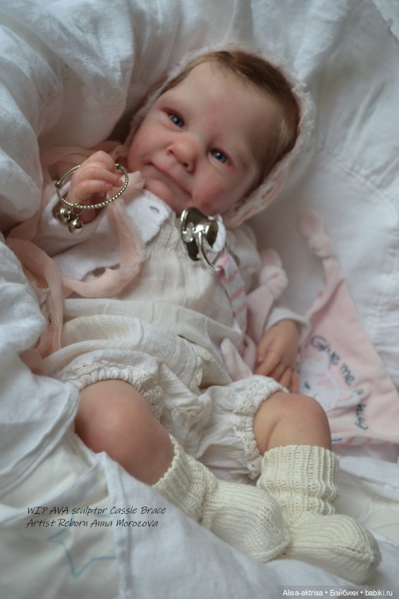Малышка Ава в процессе работы. Кукла реборн Анны Морозовой