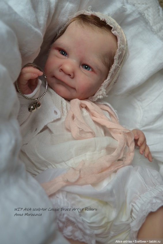Малышка Ава в процессе работы. Кукла реборн Анны Морозовой (фото 10)