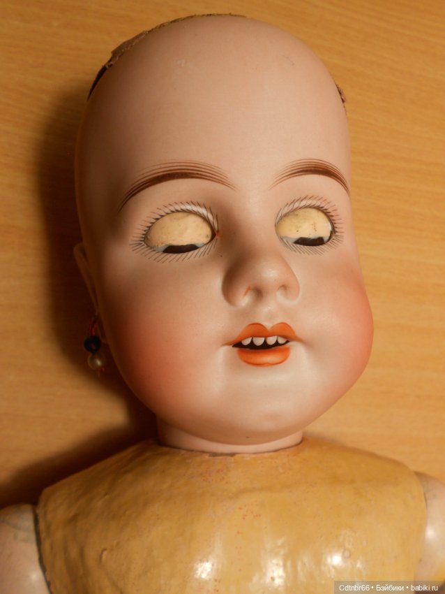 Реставрация антикварной куклы Gebruder Kuhnlenz молд 44-31 (фото 4)