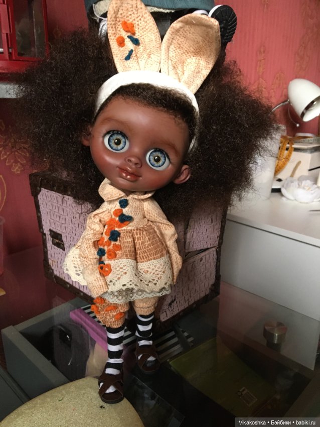 Биггерс. Чудесные малыши. Ооак. Афрозайчик (фото 9)