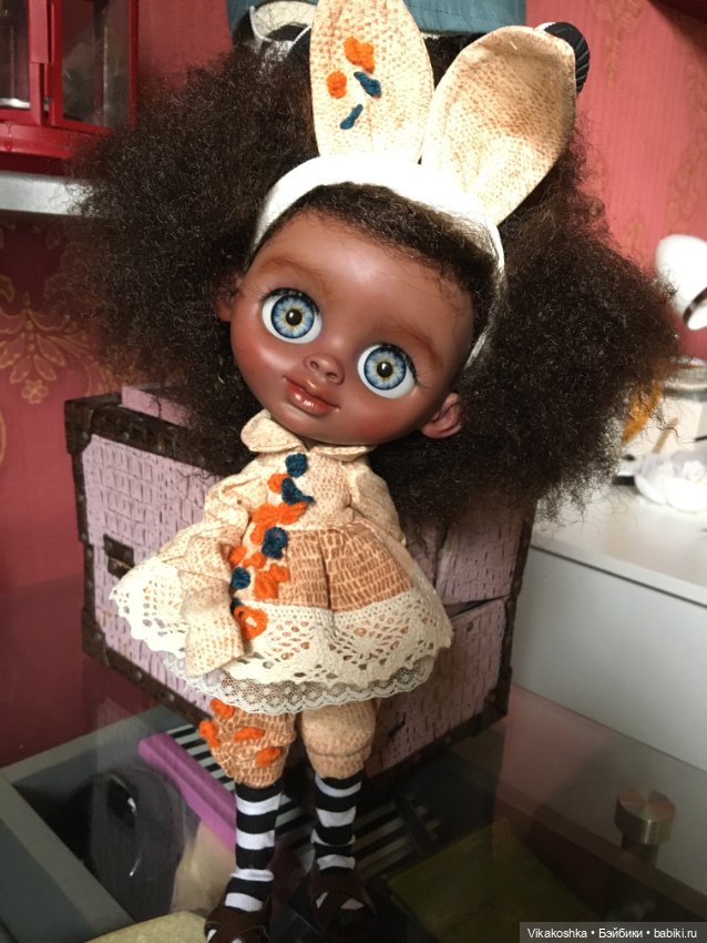Биггерс. Чудесные малыши. Ооак. Афрозайчик (фото 8)