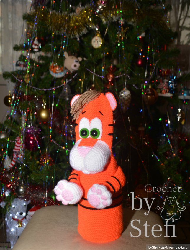 Тигрыш. Чехол на бутылку шампанского. Символ 2022 (фото 10)