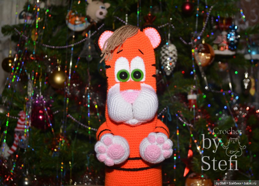 Тигрыш. Чехол на бутылку шампанского. Символ 2022 (фото 2)