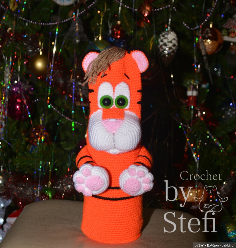 Тигрыш. Чехол на бутылку шампанского. Символ 2022 (фото 9)