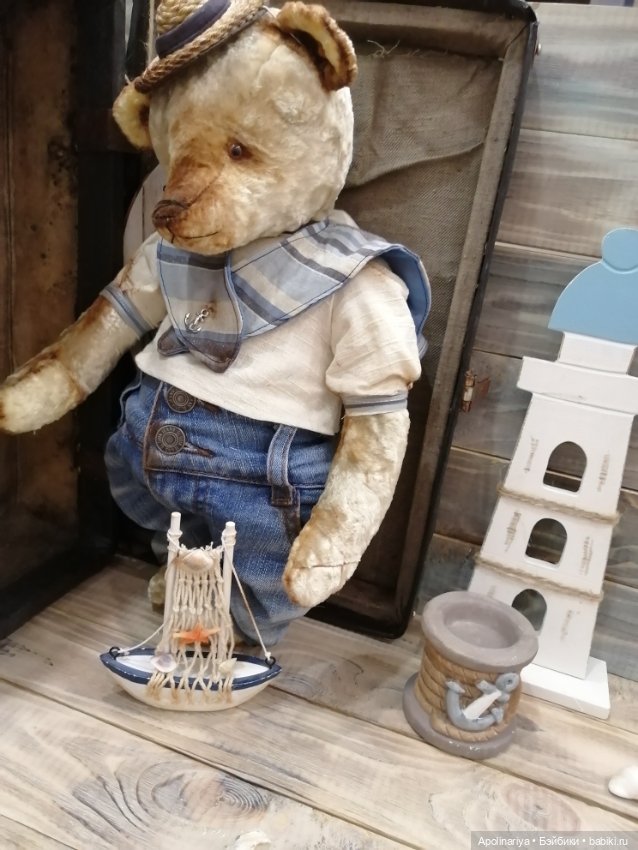 Gunter мишка - тедди — Авторские мишки Тедди и друзья: фото (фото 6)