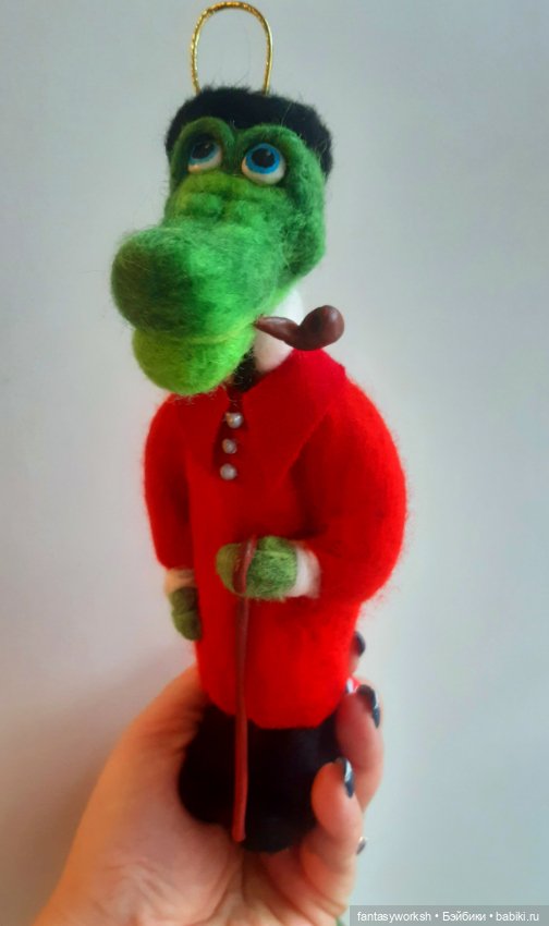 Гена и Чебурашечка авторские игрушки Натальи Игнатьевой (фото 5)