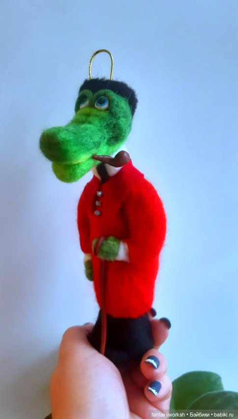 Гена и Чебурашечка авторские игрушки Натальи Игнатьевой (фото 7)