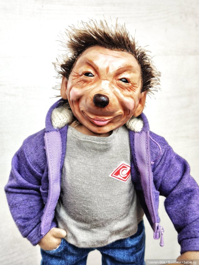 Портретный ёжик — Авторские портретные куклы по фото: галерея работ (фото 6)