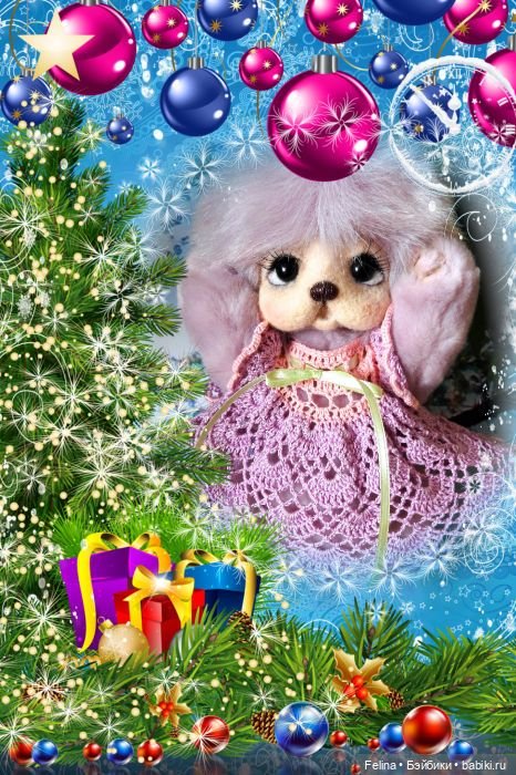 Новогодний коллаж, авторские мишки (фото 8)