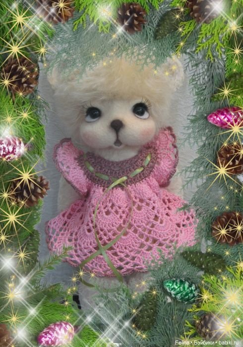 Новогодний коллаж, авторские мишки