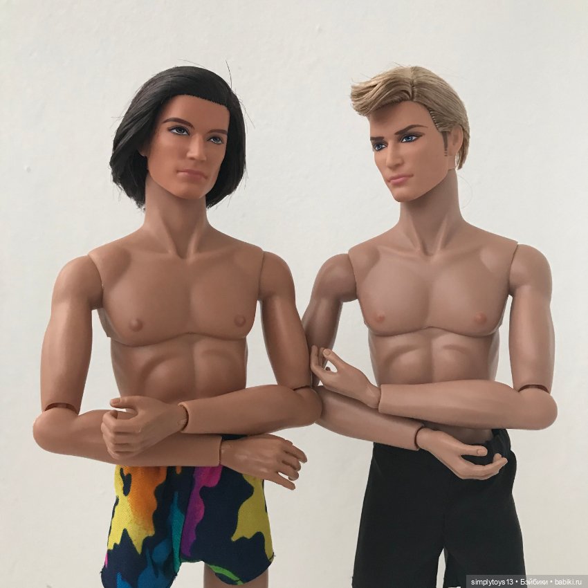 Мои идеальные парни (продолжение) или сравнение по скинтонам. Гибрид голов кенов и тел от Integrity Toys