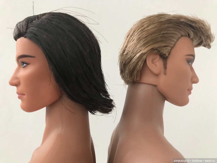 Мои идеальные парни (продолжение) или сравнение по скинтонам. Гибрид голов кенов и тел от Integrity Toys