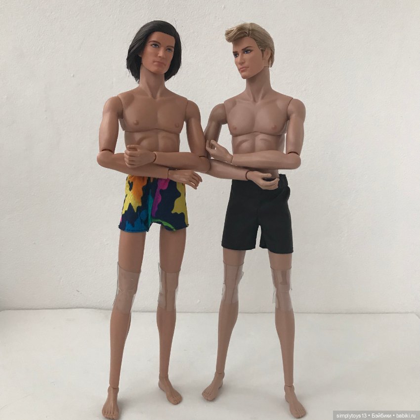 Мои идеальные парни (продолжение) или сравнение по скинтонам. Гибрид голов кенов и тел от Integrity Toys