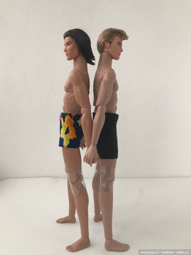 Мои идеальные парни (продолжение) или сравнение по скинтонам. Гибрид голов кенов и тел от Integrity Toys