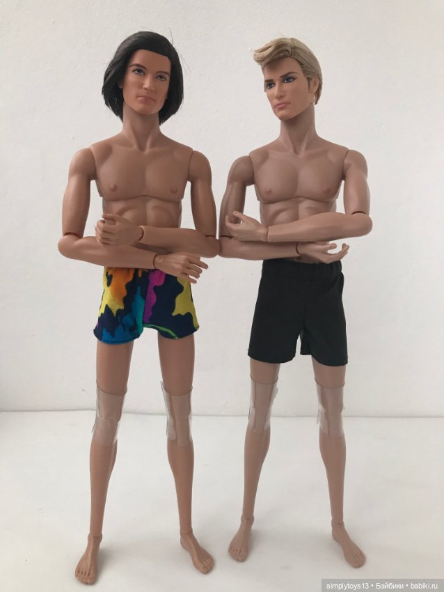 Мои идеальные парни (продолжение) или сравнение по скинтонам. Гибрид голов кенов и тел от Integrity Toys