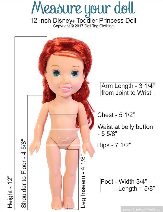 Мерки кукол 2 — Сравнение кукол разных брендов: фото рядом