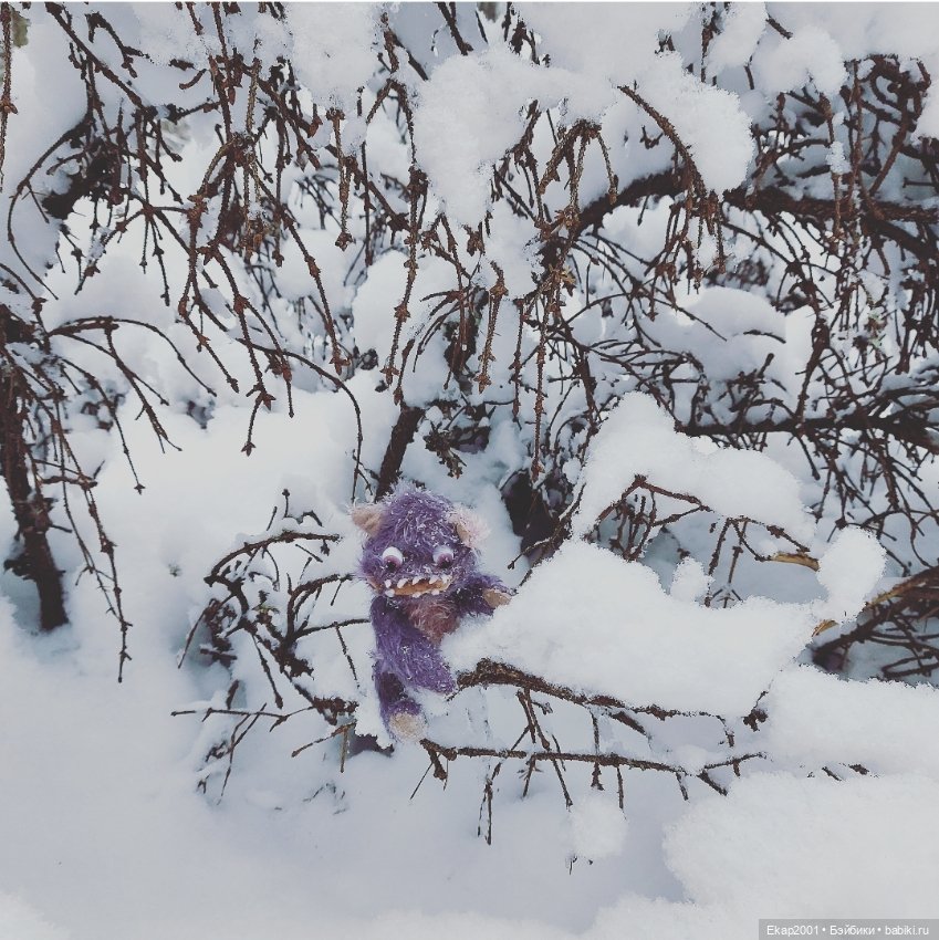 Окхи-Докхи и снег — Авторские мишки Тедди и друзья: фото