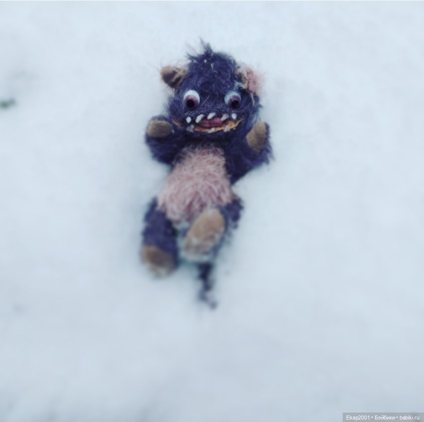 Окхи-Докхи и снег — Авторские мишки Тедди и друзья: фото (фото 2)