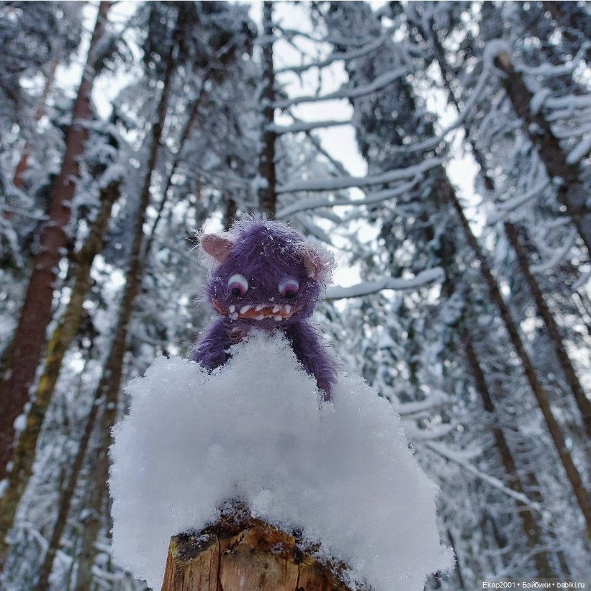 Окхи-Докхи и снег — Авторские мишки Тедди и друзья: фото