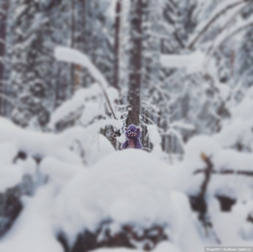 Окхи-Докхи и снег — Авторские мишки Тедди и друзья: фото