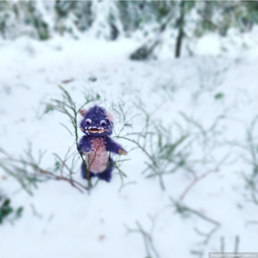 Окхи-Докхи и снег — Авторские мишки Тедди и друзья: фото (фото 9)