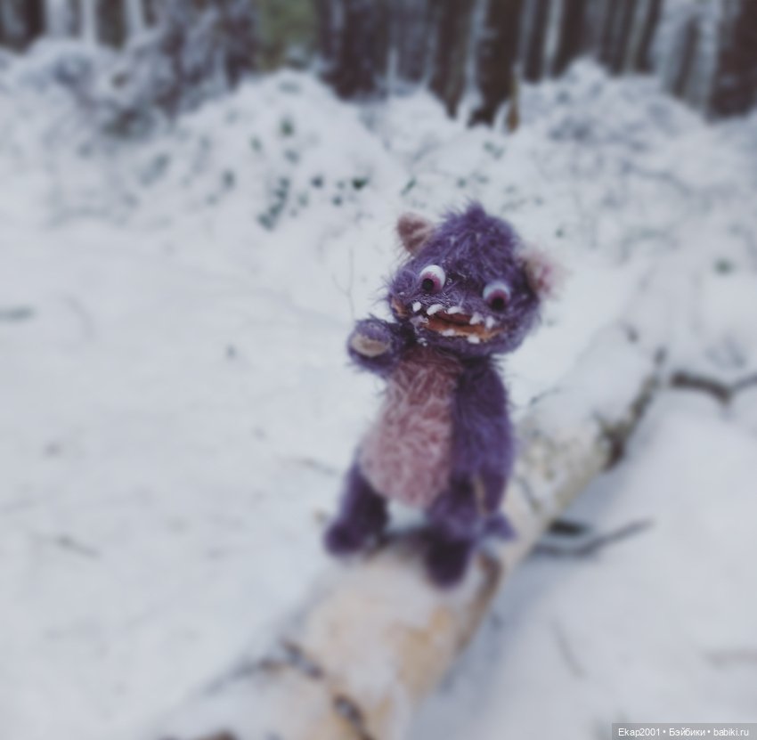 Окхи-Докхи и снег — Авторские мишки Тедди и друзья: фото