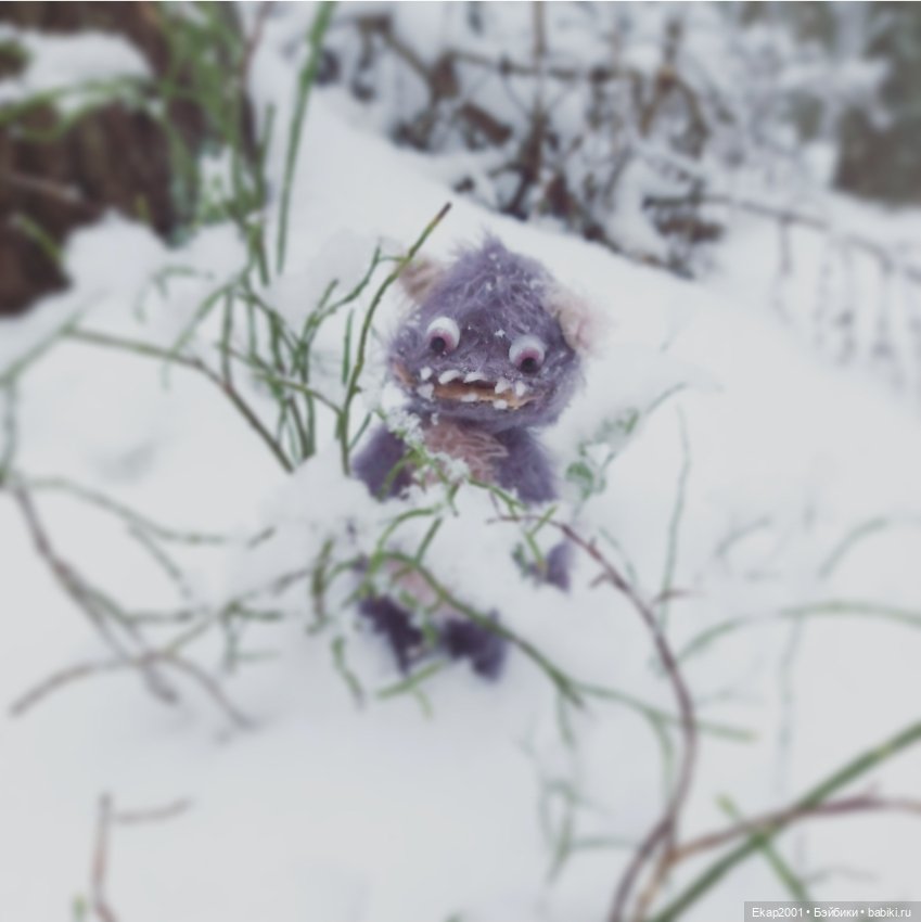 Окхи-Докхи и снег — Авторские мишки Тедди и друзья: фото