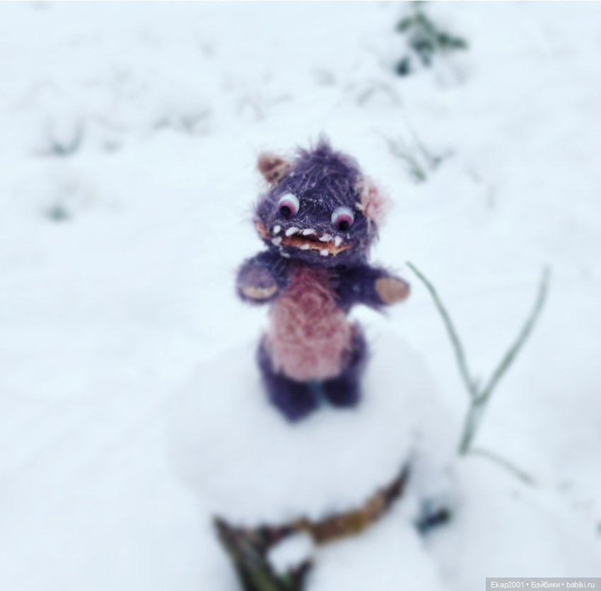 Окхи-Докхи и снег — Авторские мишки Тедди и друзья: фото (фото 6)
