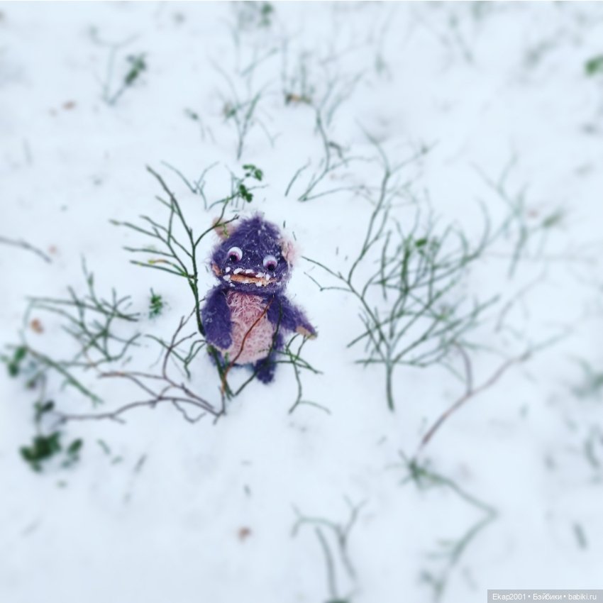 Окхи-Докхи и снег — Авторские мишки Тедди и друзья: фото (фото 10)