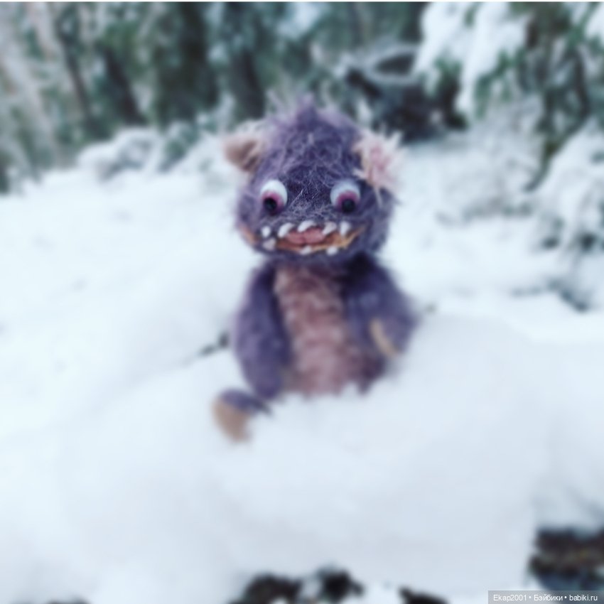 Окхи-Докхи и снег — Авторские мишки Тедди и друзья: фото